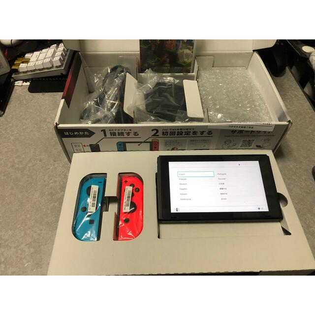 Switch本体　マイクラ付き　難あり！