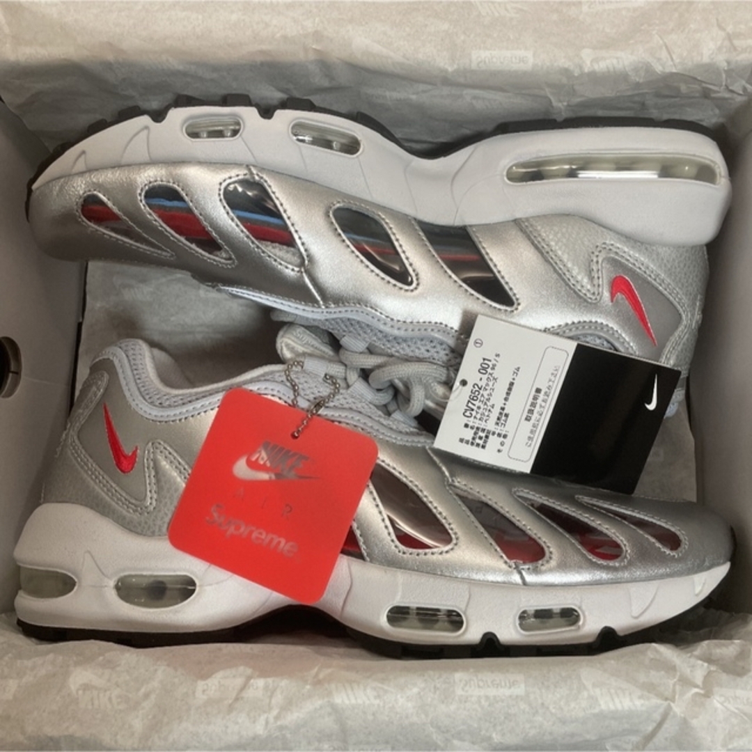 NIKE  Supreme  AIR MAX 96 28cm Silver