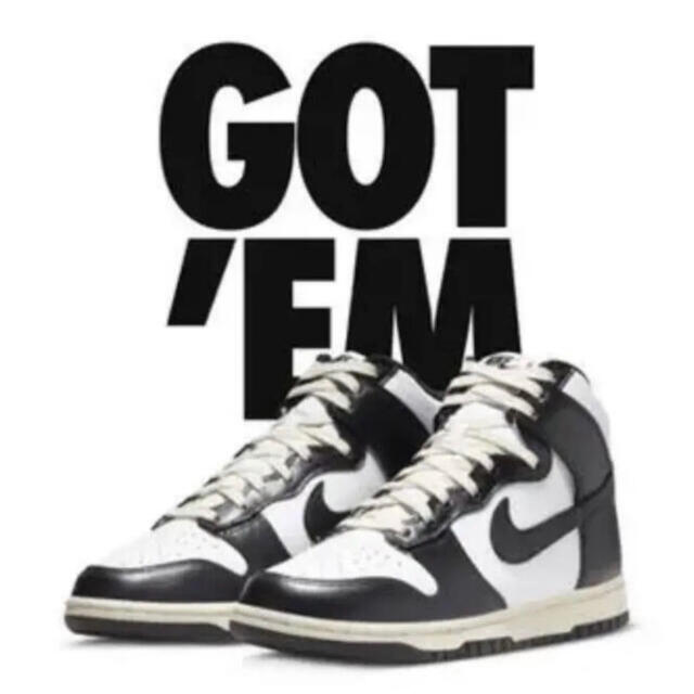 nike dunk high vintage black 28.5ナイキ