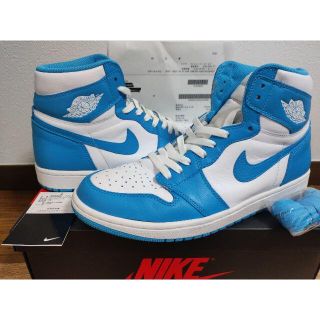 ナイキ(NIKE)のAIR JORDAN 1 RETRO HIGH OG UNC パウダーブルー(スニーカー)