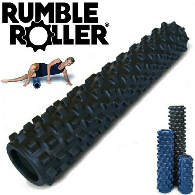 ランブルローラー（Rumble Roller）77cmロングサイズ/ブラック スポーツ/アウトドアのトレーニング/エクササイズ(トレーニング用品)の商品写真