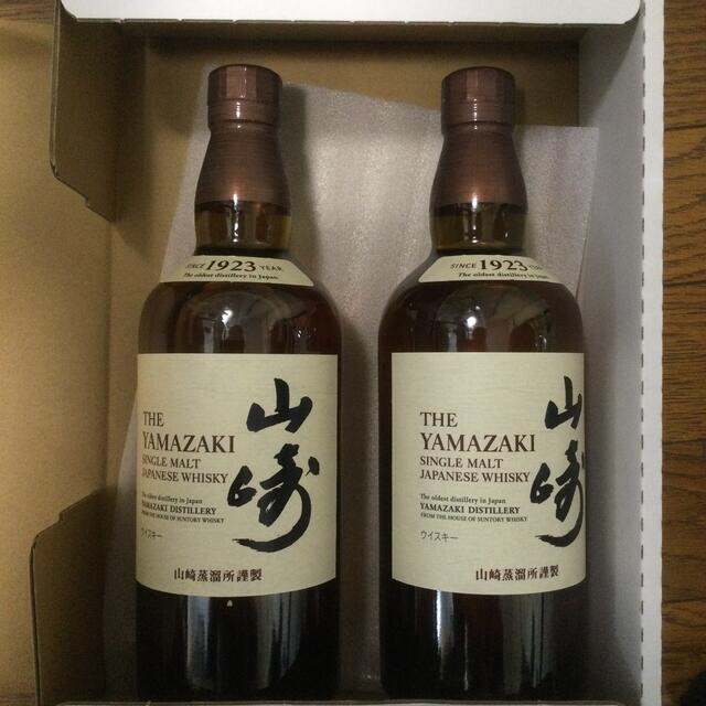 サントリー(サントリー)の山崎　ウイスキー　2本 食品/飲料/酒の酒(ウイスキー)の商品写真