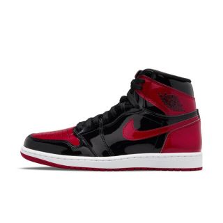 ナイキ(NIKE)の【27.5】Air Jordan 1 Patent Bred パテント ブレッド(スニーカー)