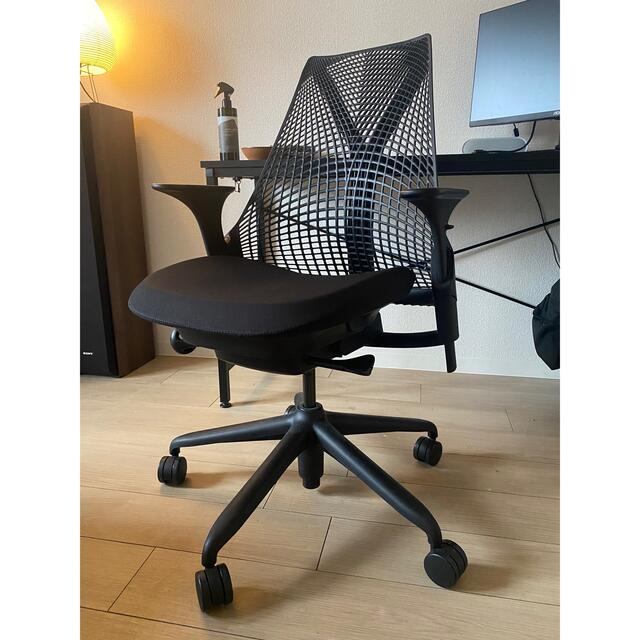 定番 Herman Miller ゆう ハーマンミラー セイルチェア 黒 良品 デスクチェア 