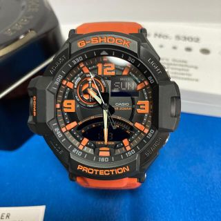 ジーショック(G-SHOCK)のGショック スカイコックピット GA-1000-4A オレンジ(腕時計(アナログ))