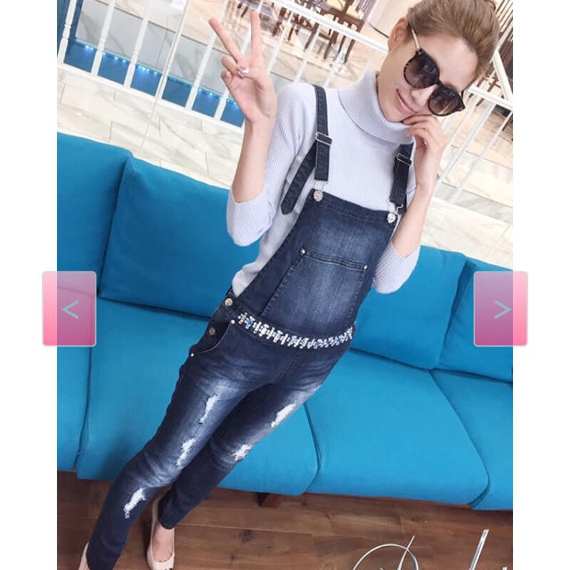 ファッションの Rady - ❤️Rady❤️ビジューサロペットS サロペット/オーバーオール ファッションの Rady - ❤️Rady❤️ビジューサロペットS サロペット/オーバーオール