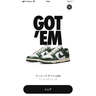 ナイキ(NIKE)のNike WMNS Dunk Low "Vintage Green"(スニーカー)