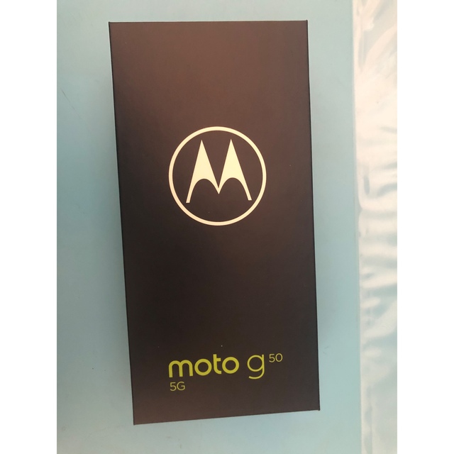 Motorola(モトローラ)のモトローラ motoG50   メテオグレイ　5G スマホ/家電/カメラのスマートフォン/携帯電話(スマートフォン本体)の商品写真