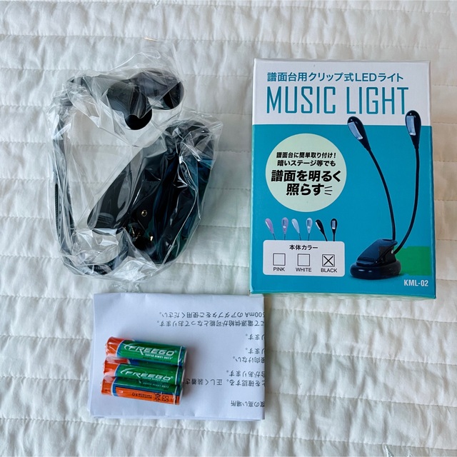 PLATINUM 譜面台 折りたたみ式 キクタニ クリップ式LEDライト 楽器の楽器 その他(その他)の商品写真