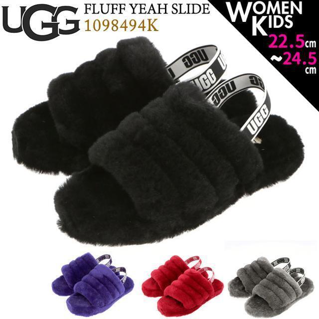 UGG(アグ)の【並行輸入】 UGG アグ FLUFF YEAH SLIDE 1098494K レディースの靴/シューズ(サンダル)の商品写真