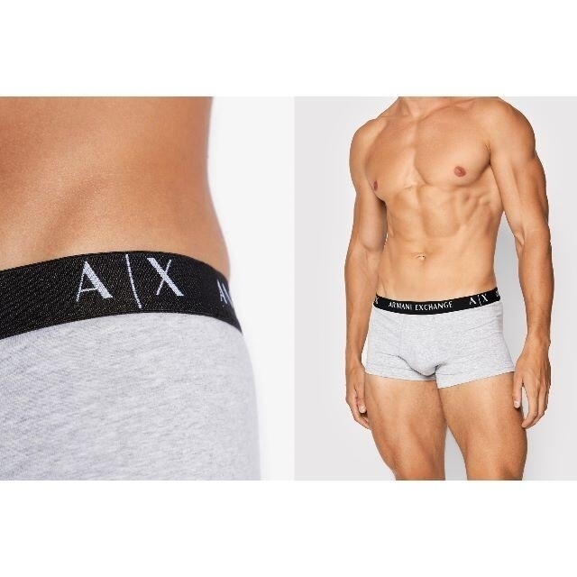 ARMANI EXCHANGE(アルマーニエクスチェンジ)のアルマーニエクスチェンジ ストレッチコットンボクサーパンツ マルチM3枚セット メンズのアンダーウェア(ボクサーパンツ)の商品写真