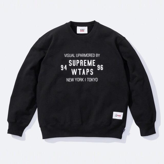 supreme wtaps  crewneck black XL