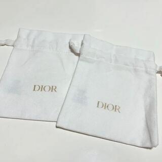Dior - ディオール　巾着袋　白　ノベルティポーチ