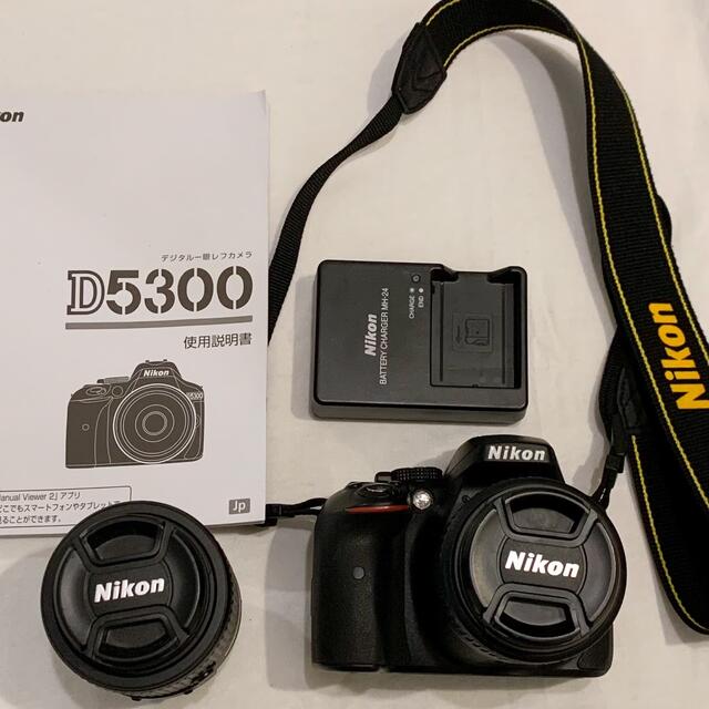 Nikon(ニコン)のNikon D5300 ダブルズームキット スマホ/家電/カメラのカメラ(デジタル一眼)の商品写真