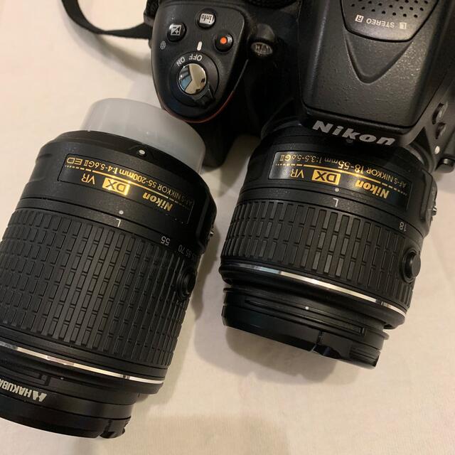 Nikon(ニコン)のNikon D5300 ダブルズームキット スマホ/家電/カメラのカメラ(デジタル一眼)の商品写真