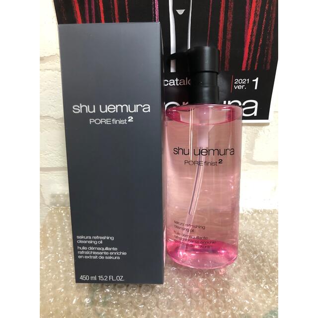 shu uemura(シュウウエムラ)の【新品】シュウウエムラ クレンジングオイル フレッシュクリアサクラ 450ml コスメ/美容のスキンケア/基礎化粧品(クレンジング/メイク落とし)の商品写真