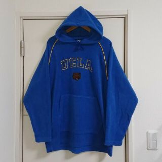 UCLAブルーインズ フリースパーカー カレッジ古着 刺繍ロゴ ビッグシルエット(パーカー)