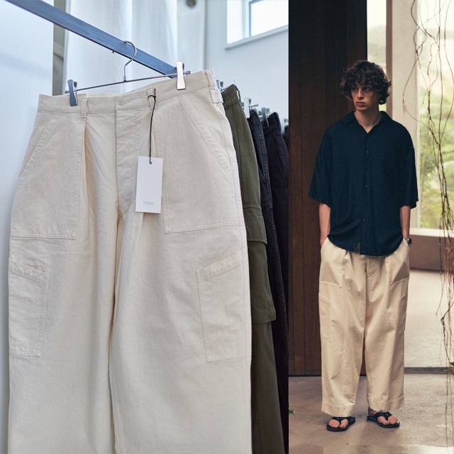 COMOLI(コモリ)の定価以下 2 新品 A.PRESSE USAF Hemmed Bottoms メンズのパンツ(ワークパンツ/カーゴパンツ)の商品写真