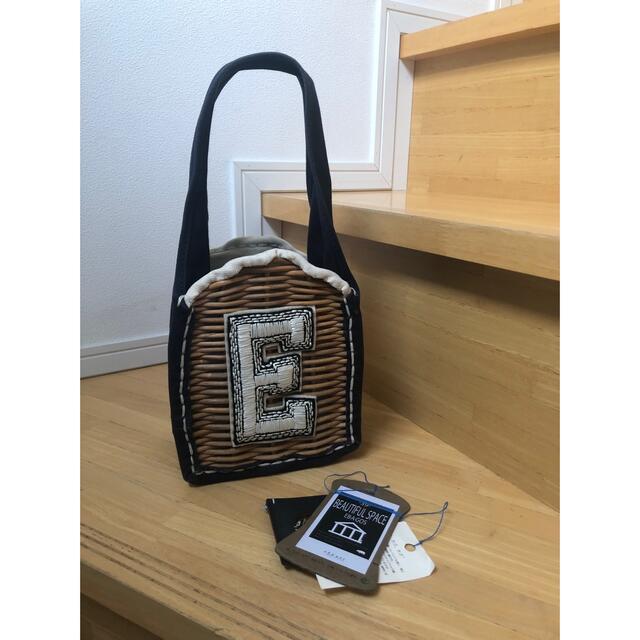 ebagos エバゴス 仕分ける りんごワッペン付き カゴバッグ ebagos エバゴス 仕分ける りんごワッペン付き カゴバッグ