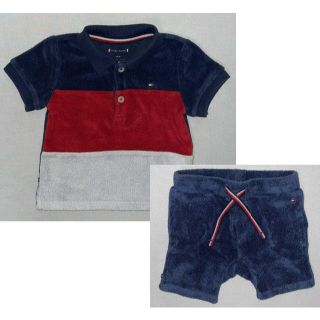 トミーヒルフィガー(TOMMY HILFIGER)のベビー服）Tommy Hilfiger ポロシャツ／短パン（セット）(シャツ/カットソー)