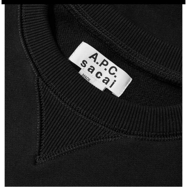 sacai×APC スエット size M 黒