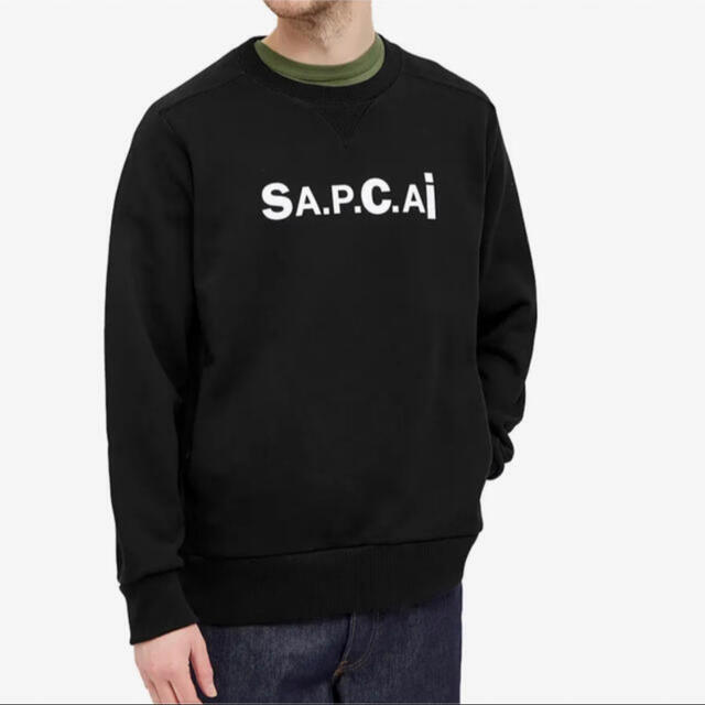 sacai(サカイ)のsacai×APC スエット size M 黒 メンズのトップス(スウェット)の商品写真