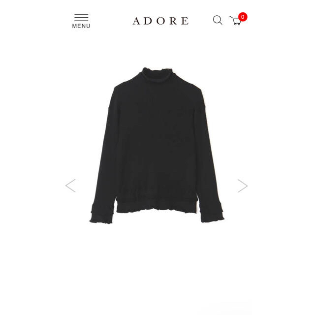 ADORE(アドーア)の【今季完売・新品同様】21AW ADORE  ¥35.200レイヤードリブニット レディースのトップス(ニット/セーター)の商品写真