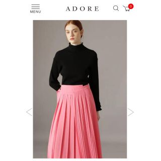 アドーア(ADORE)の【今季完売・新品同様】21AW ADORE  ¥35.200レイヤードリブニット(ニット/セーター)