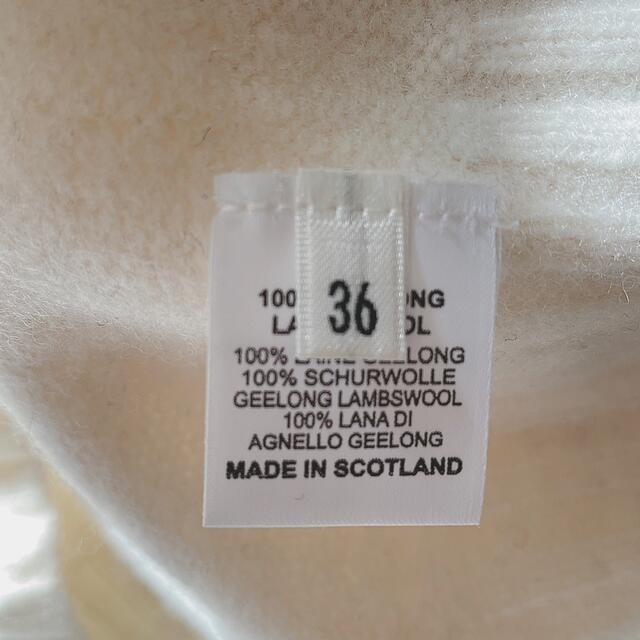 Morris & Sons スコットランド製ラムズウール エクリュM レディースのトップス(ニット/セーター)の商品写真