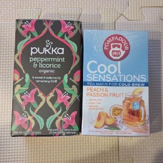 ポンパドール(POMPADOUR)のPUKKA ペパーミント&POMPADOUR ハーブティー　セットで(茶)