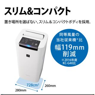 シャープ(SHARP)のシャープ 加湿空気清浄機 KI-NS40W(空気清浄器)