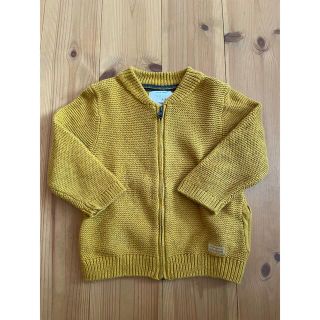 ザラキッズ(ZARA KIDS)のZARA マスタード　ニットカーディガン(ニット/セーター)