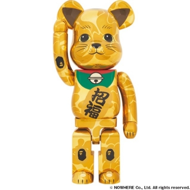 MEDICOM TOY(メディコムトイ)のBE@RBRICK BAPE 招き猫 金メッキ&達磨 銀メッキ 1000%SET エンタメ/ホビーのフィギュア(その他)の商品写真