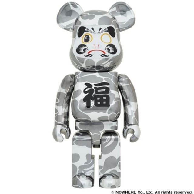 MEDICOM TOY(メディコムトイ)のBE@RBRICK BAPE 招き猫 金メッキ&達磨 銀メッキ 1000%SET エンタメ/ホビーのフィギュア(その他)の商品写真