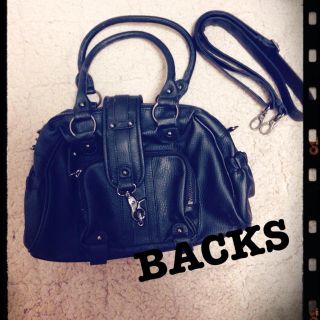 バックス(BACKS)のBACKSフェイクレザーバック♡(ハンドバッグ)