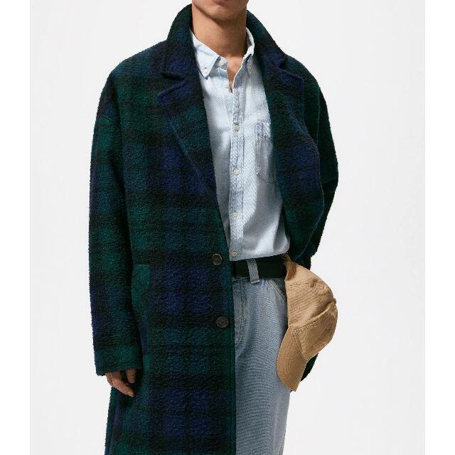 完売品 新品 定価22,000円 ZARA オーバーサイズ ウールブレンドコート