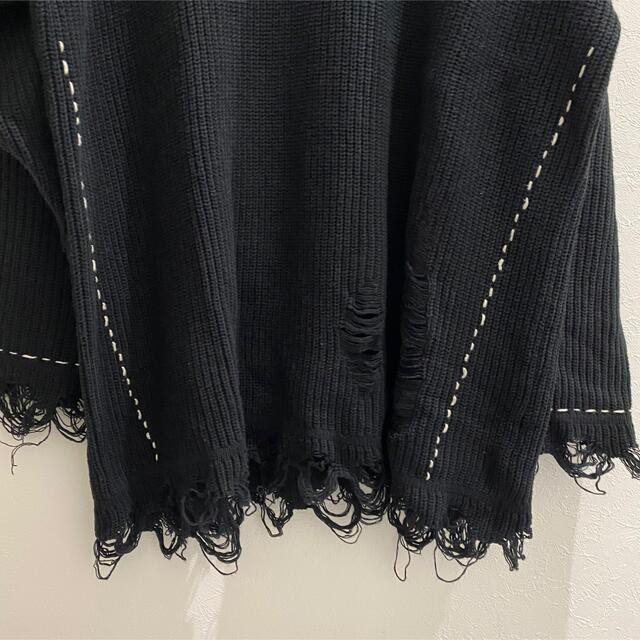 glamb(グラム)のglamb Hand stich crash knit メンズのトップス(ニット/セーター)の商品写真