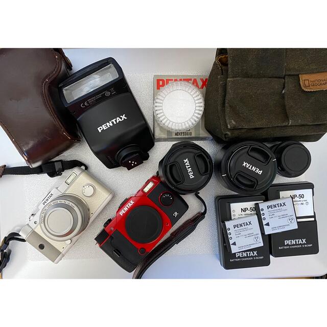 PENTAX(ペンタックス)の【最終価格／極美品】ミラーレスカメラPENTAX Q、Q10 レンズ4種 スマホ/家電/カメラのカメラ(ミラーレス一眼)の商品写真
