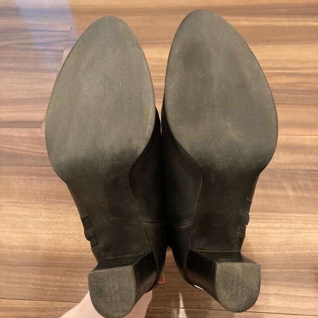 DIANA(ダイアナ)のDIANAダイアナショートブーツレザー✖️スウェード　ブラック黒 レディースの靴/シューズ(ブーツ)の商品写真