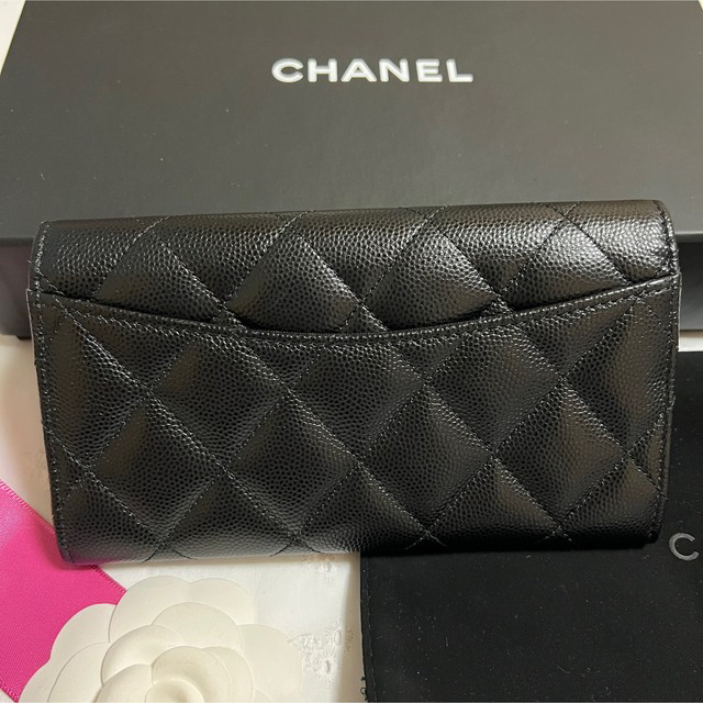 【専用】CHANEL 財布 マトラッセ キャビアスキン フラップウォレット 1