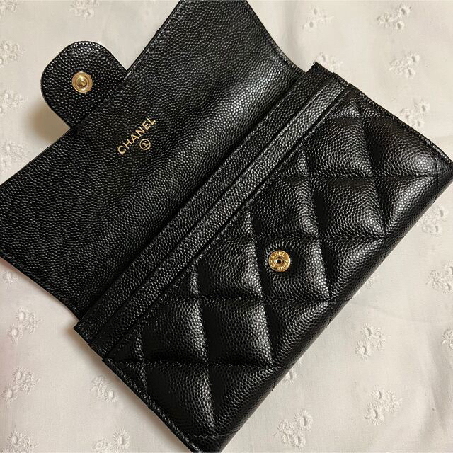 【専用】CHANEL 財布 マトラッセ キャビアスキン フラップウォレット 2