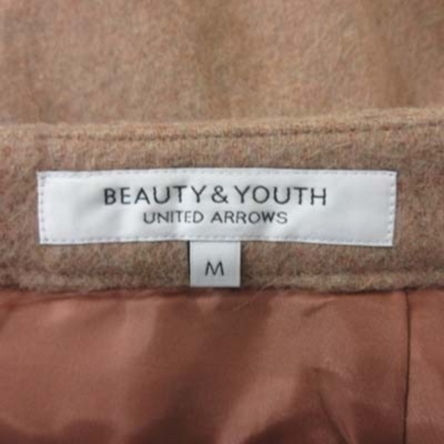 BEAUTY&YOUTH UNITED ARROWS(ビューティアンドユースユナイテッドアローズ)のビューティー&ユース タイトスカート ミニ ウール アルパカ混 M ベージュ レディースのスカート(ミニスカート)の商品写真