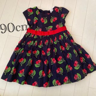 ベビーギャップ(babyGAP)のbabygap さくらんぼ柄ワンピース　90cm(ワンピース)