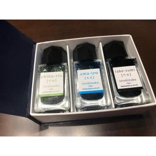 パイロット(PILOT)のパイロット　インク　iroshizuku 色彩雫　３色　万年筆　ガラスペン(ペン/マーカー)