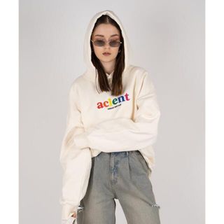 アリシアスタン(ALEXIA STAM)のACLENT Boy friend colorful hoodie 新品未開封(パーカー)