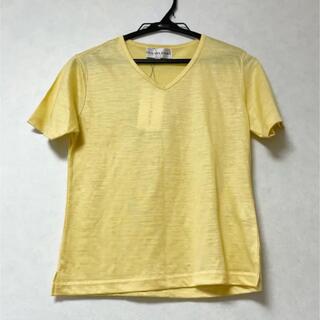 【新品1/30まで出品】麻Tシャツ　黄色