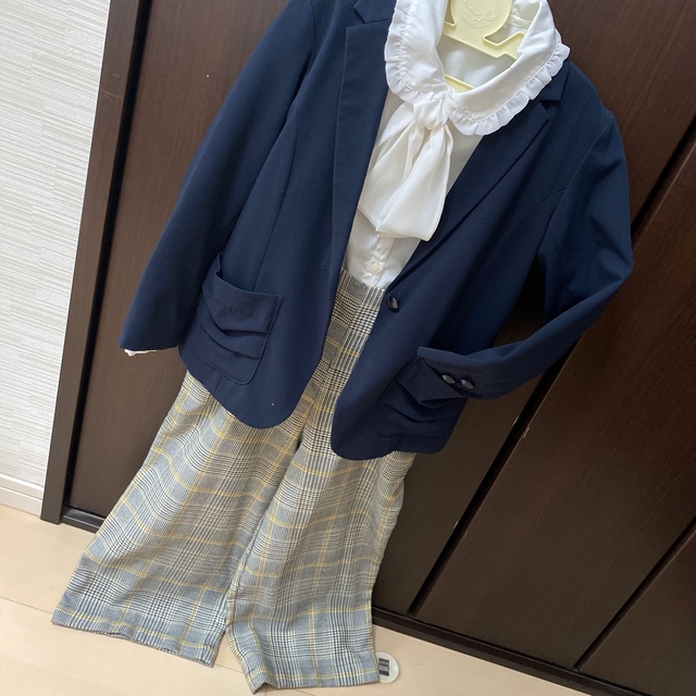 anyFAM - 入学式コーデ○ジャケット ブラウス ワイドパンツ 3点セット