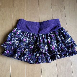 アナスイミニ(ANNA SUI mini)のアナスイミニ　花柄　フリル　キュロット　100(パンツ/スパッツ)