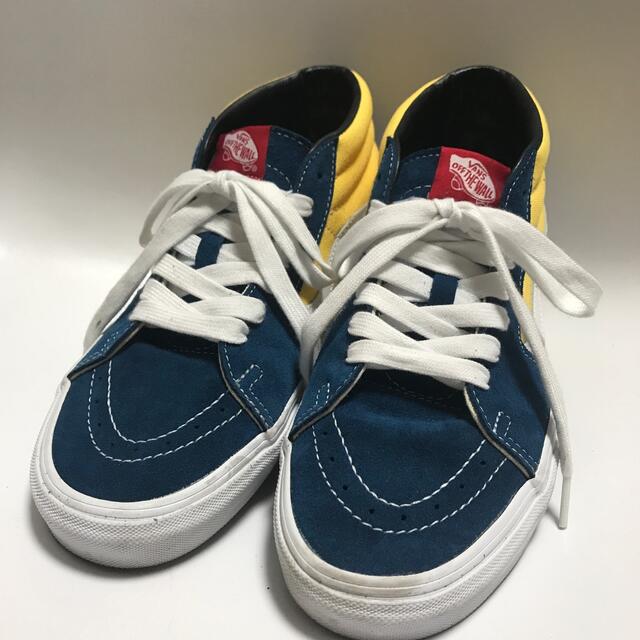 VANS(ヴァンズ)の俺の風様専用●VANS スケートハイ　紐　人気　ネイビー　中古品 メンズの靴/シューズ(スニーカー)の商品写真