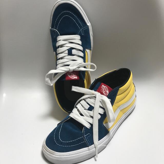 VANS(ヴァンズ)の俺の風様専用●VANS スケートハイ　紐　人気　ネイビー　中古品 メンズの靴/シューズ(スニーカー)の商品写真